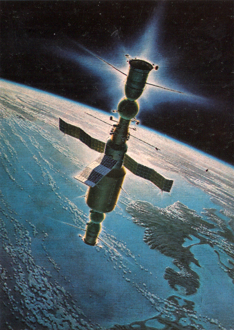 Illustration for article titled The First Spacewalker Created The Best SovietĀ CosmicĀ Landscapes